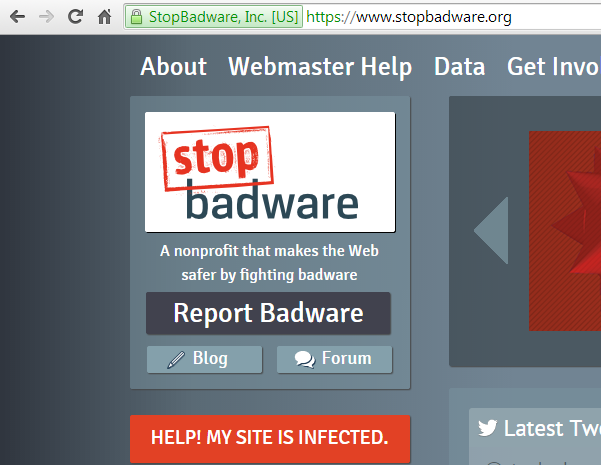 Request a review from Stopbaware