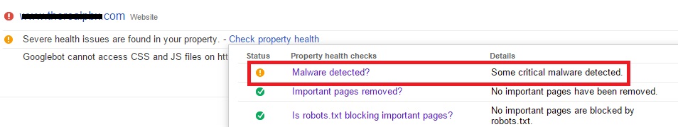 critical malware detected
