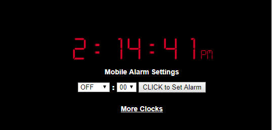 set alarm clock online